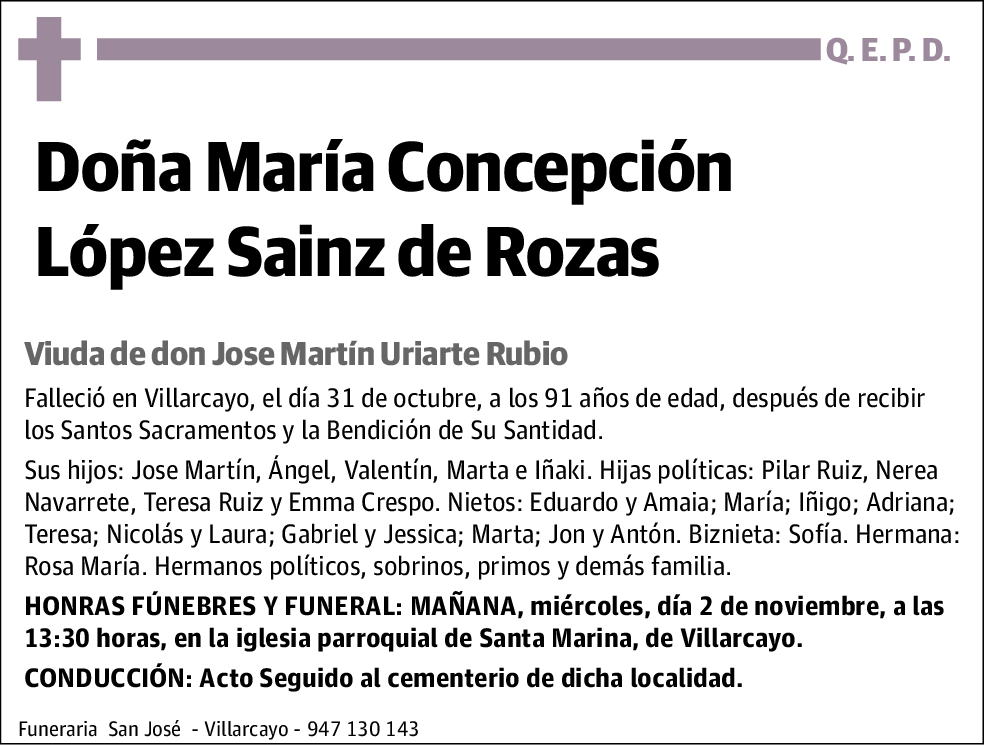 María Concepción López Sainz de Rozas