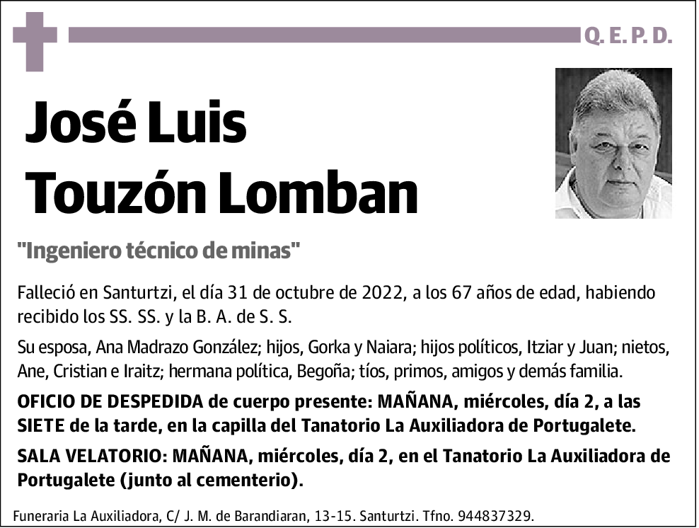 José Luis Touzón Lomban