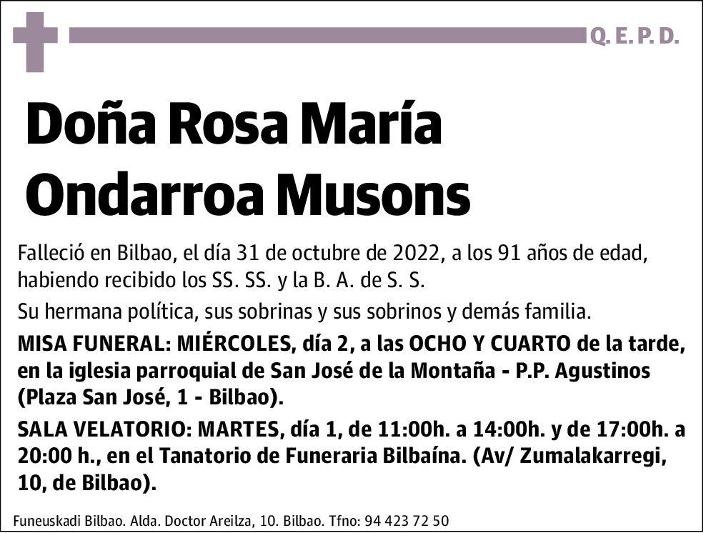 Rosa María Ondarroa Musons