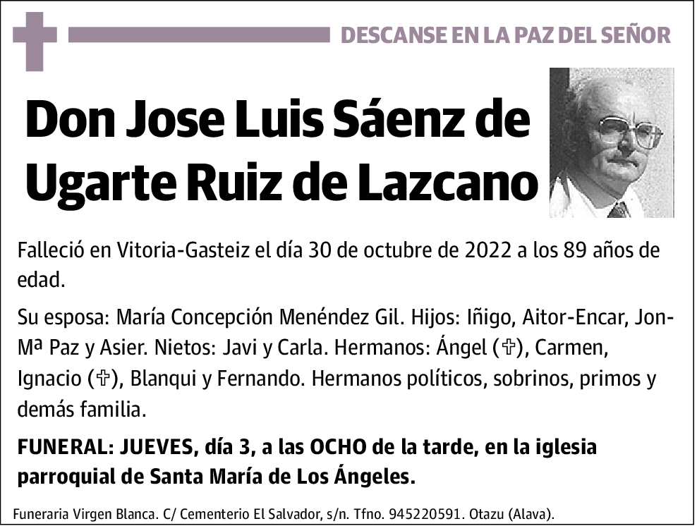 Jose Luis Sáenz de Ugarte Ruiz de Lazcano