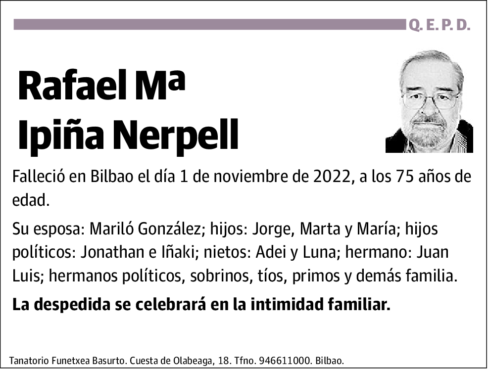 Rafael Mª Ipiña Nerpell