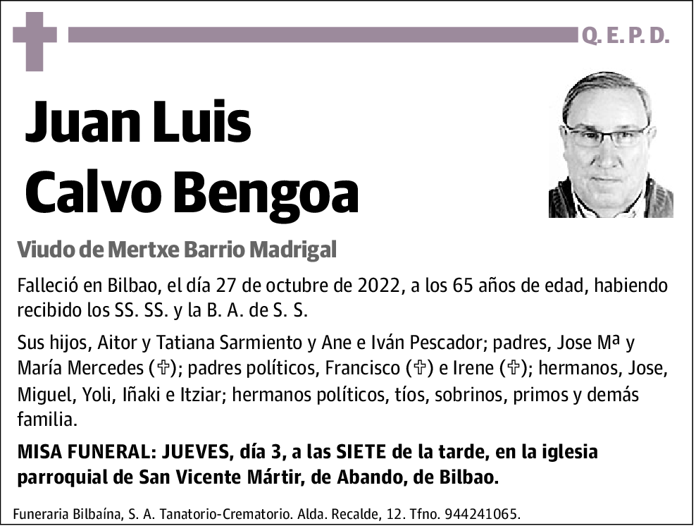 Juan Luis Calvo Bengoa