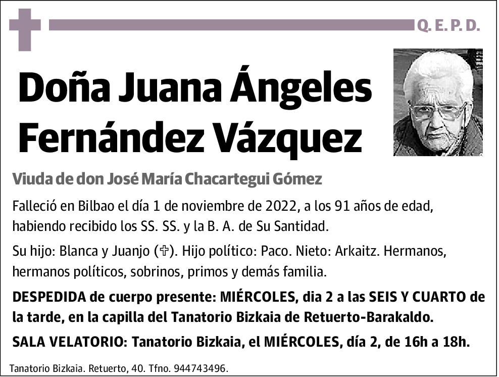 Juana Ángeles Fernández Vázquez