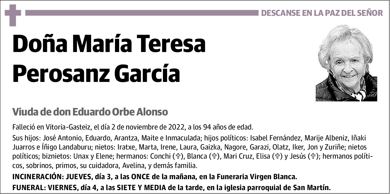 María Teresa Perosanz García