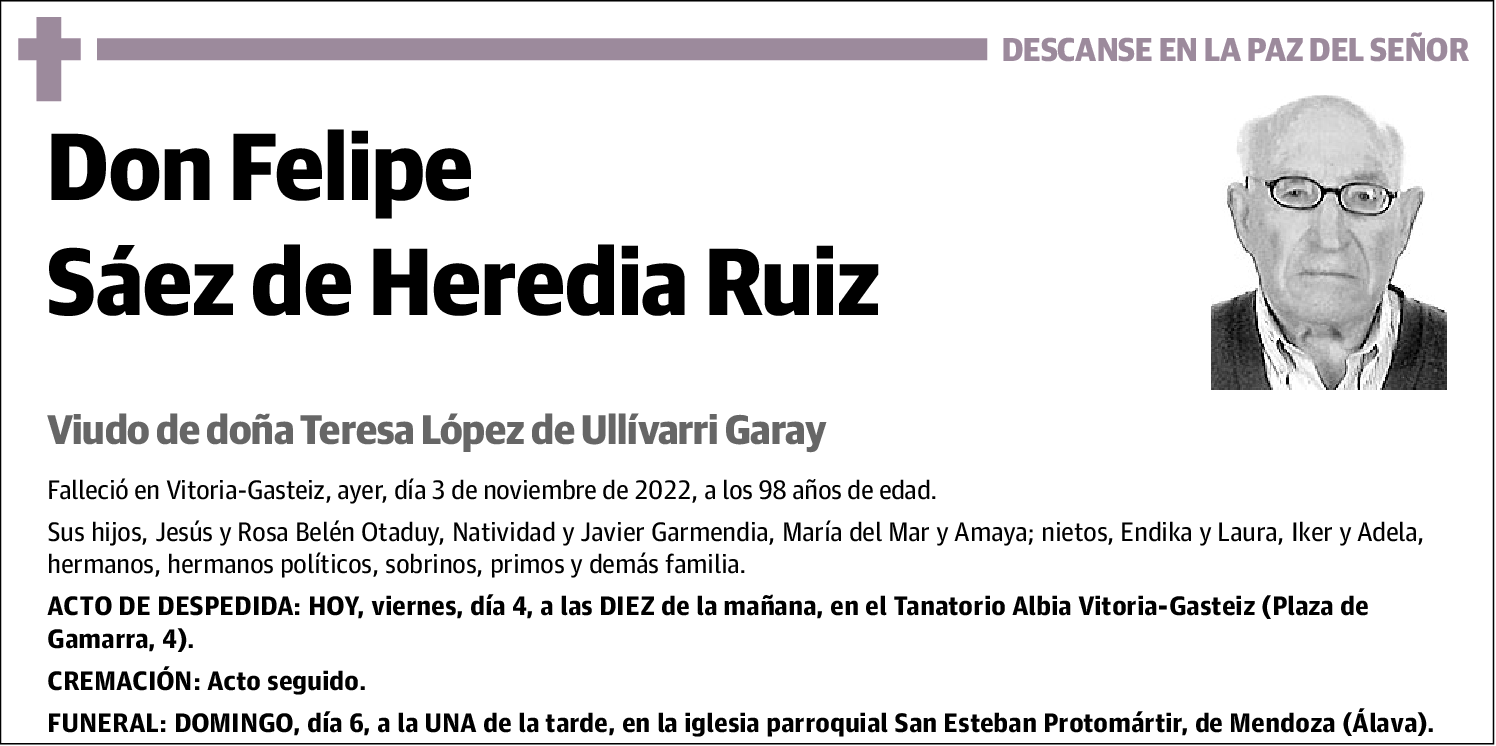 Felipe Sáez de Heredia Ruiz