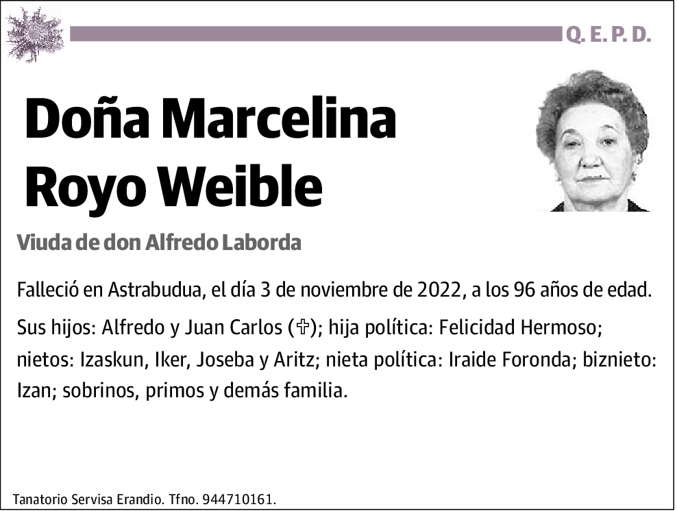 Marcelina Royo Weible