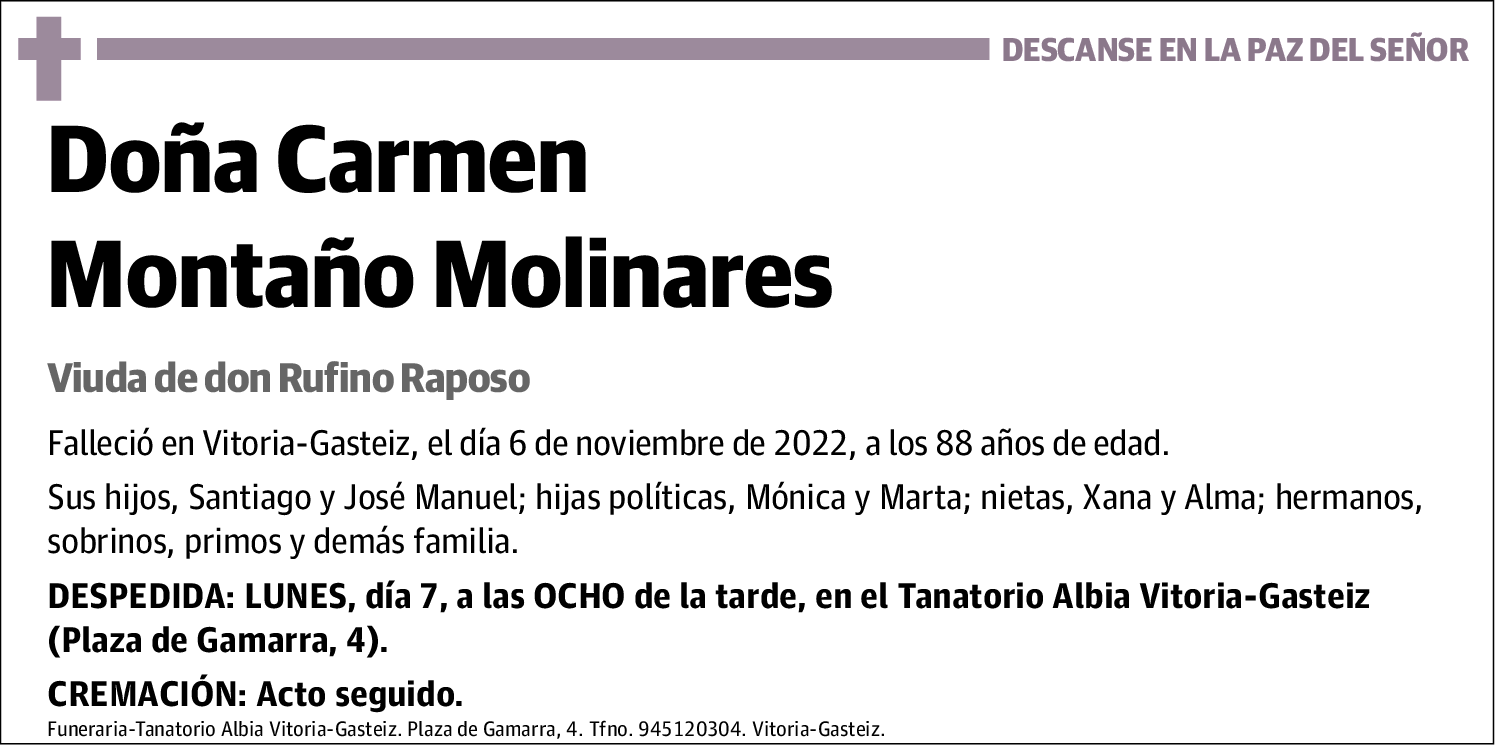 Carmen Montaño Molinares