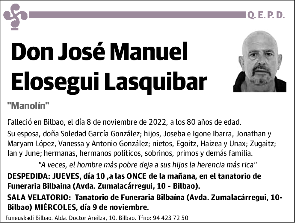 José Manuel Elosegui Lasquibar