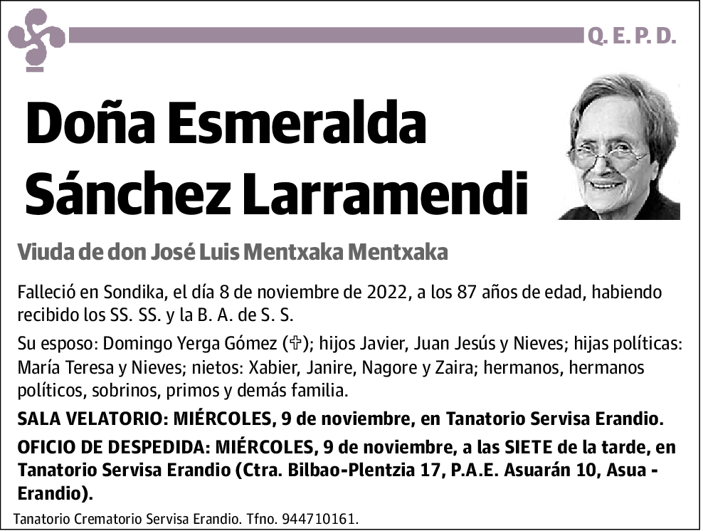 Esmeralda Sánchez Larramendi