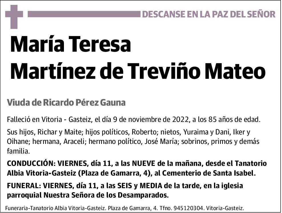 María Teresa Martínez de Treviño Mateo