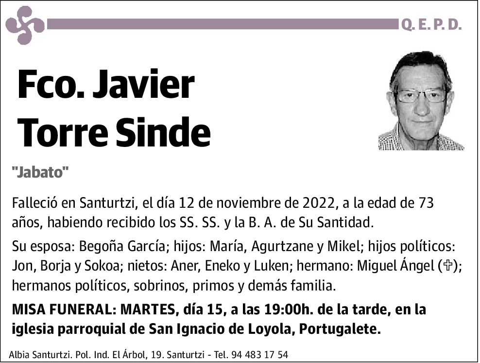 Fc. Javier Torre Sinde