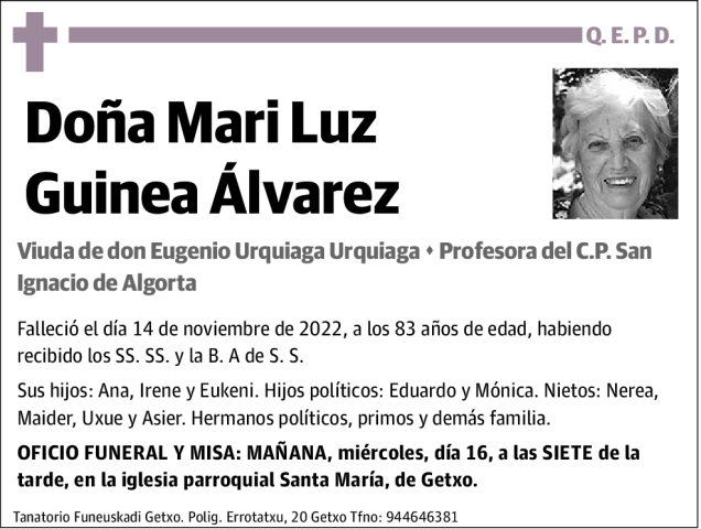 María Luz Guinea Álvarez