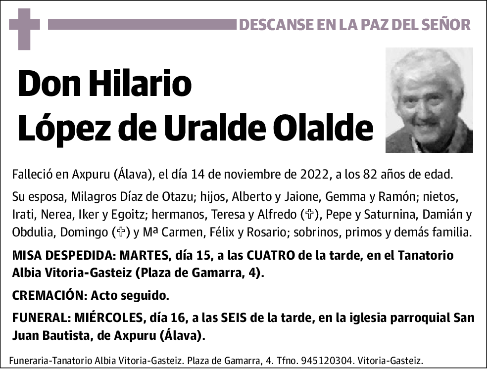 Hilario López de Uralde Olalde