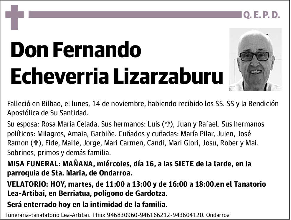 Fernando Echeverria Lizarzaburu