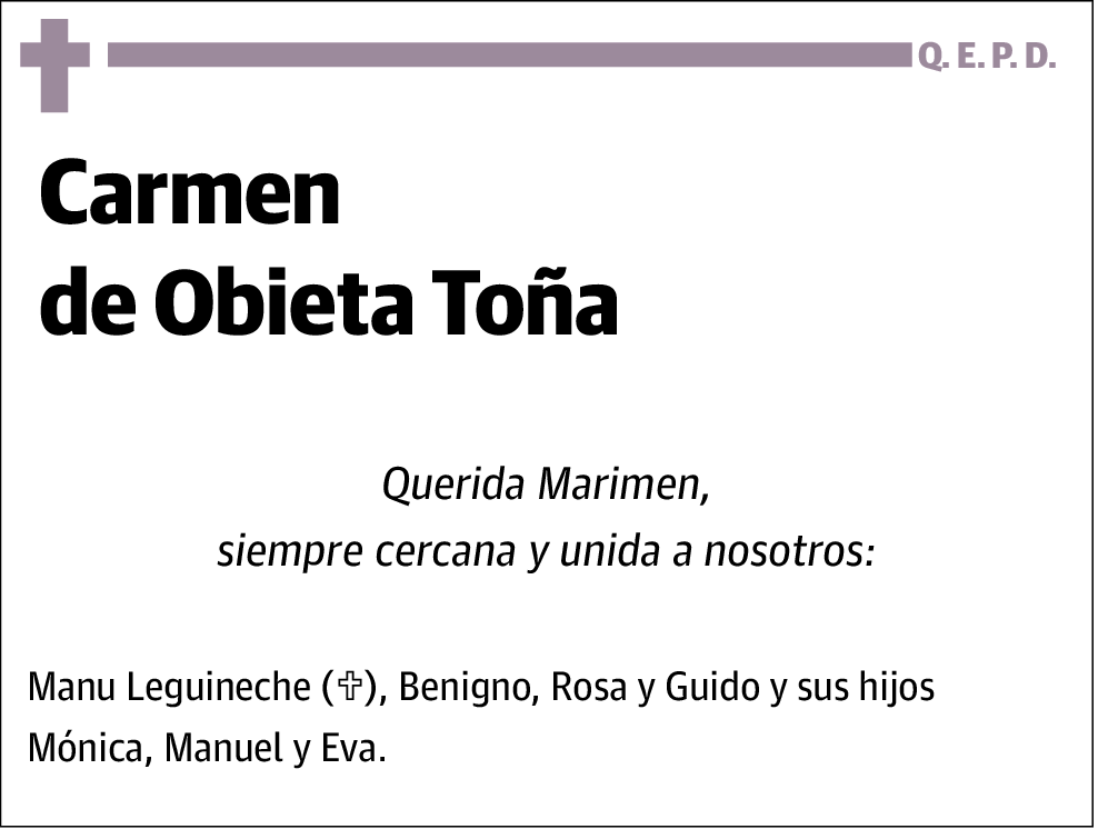 Carmen Obieta Toña