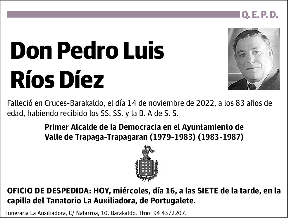 Pedro Luis Ríos Díez