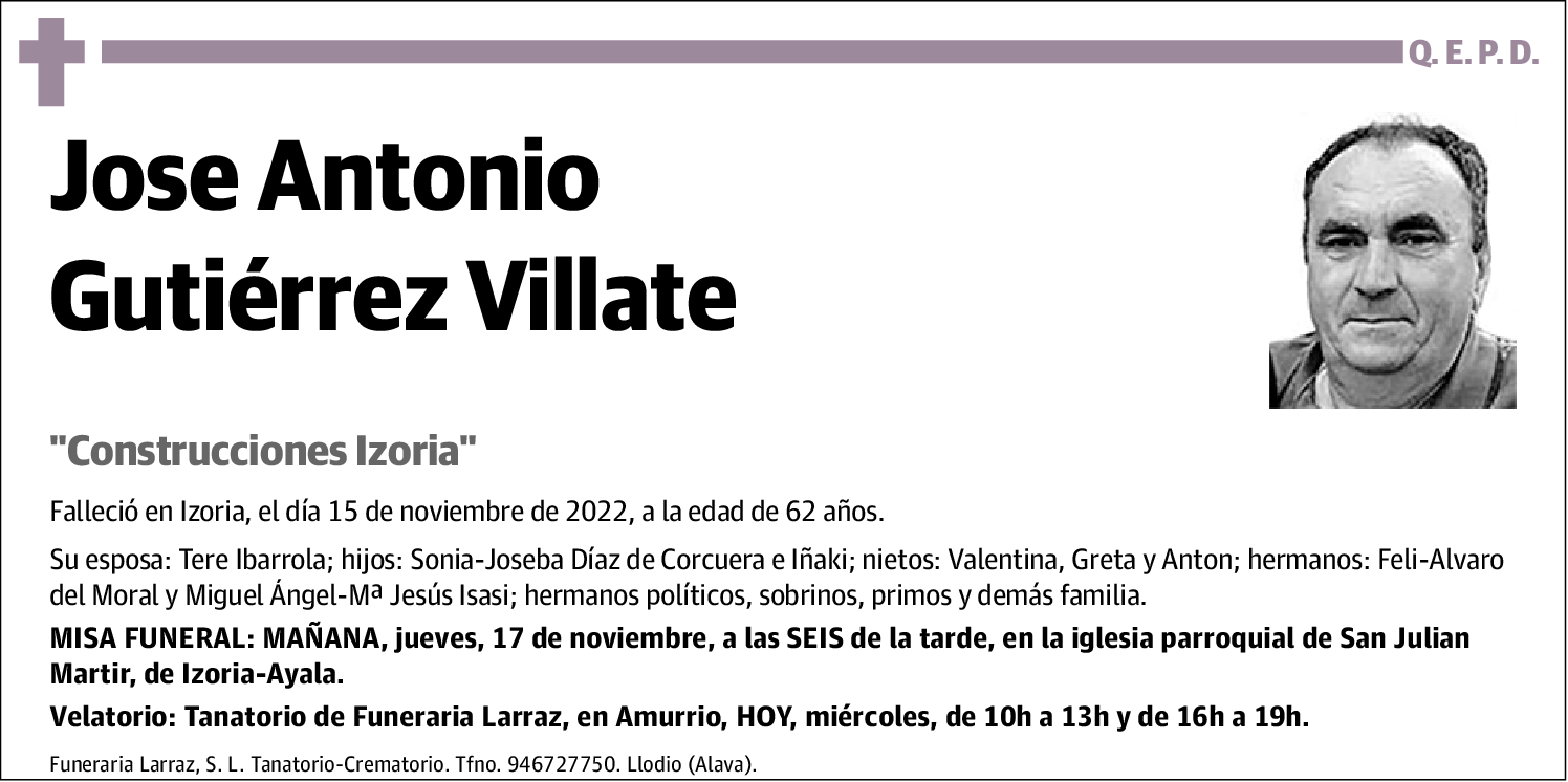 Jose Antonio Gutierrez Villate