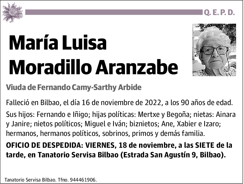 María Luisa Moradillo Aranzabe