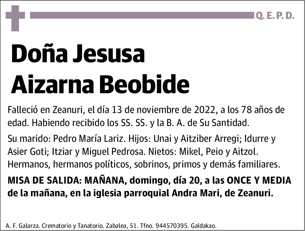 Jesusa Aizarna Beobide