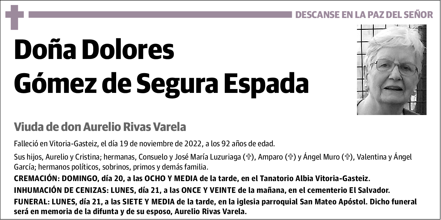 Dolores Gómez de Segura Espada