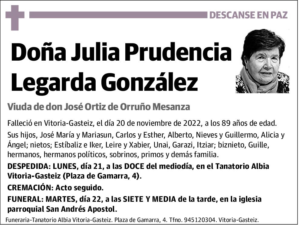 Julia Prudencia Legarda González