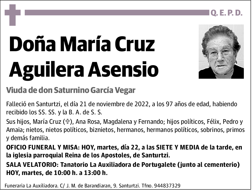 María Cruz Aguilera Asensio