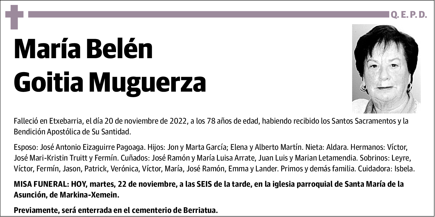 María Belén Goitia Muguerza