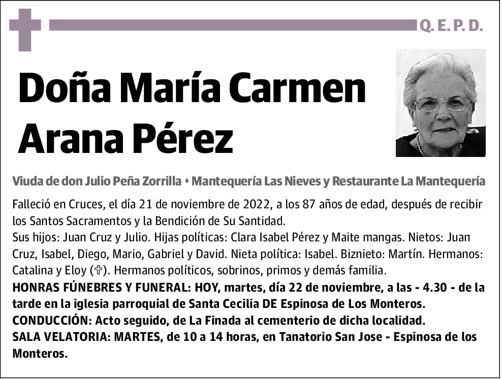 María Carmen Arana Pérez