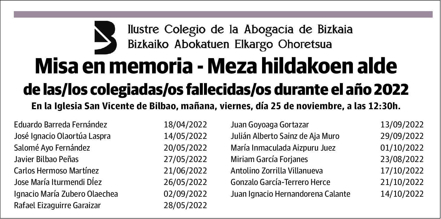 Ilustre Colegio Abogados de Bizkaia