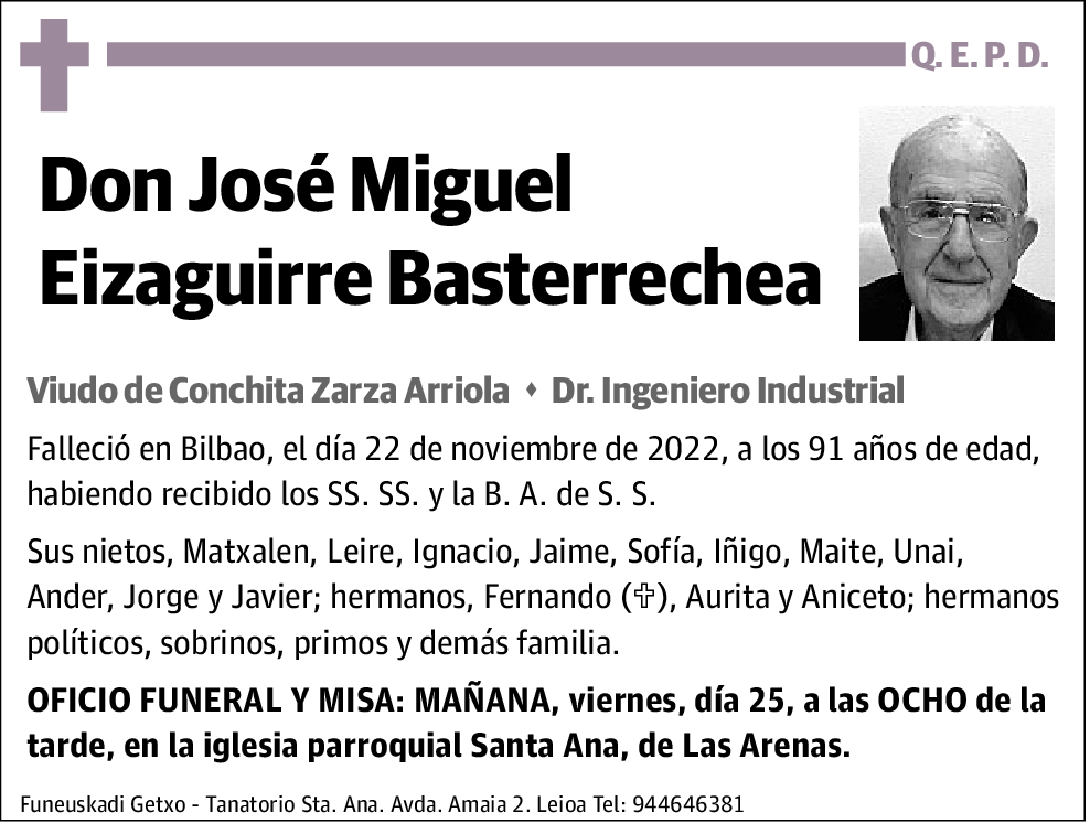 José Miguel Eizaguirre Basterrechea