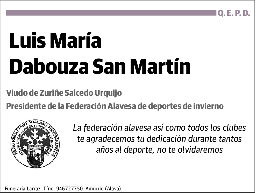 Luis María Dabouza San Martín