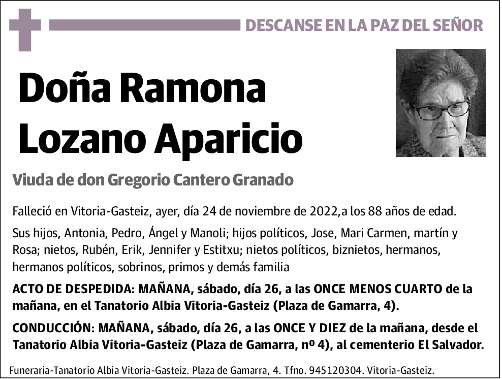 Ramona Lozano Aparicio