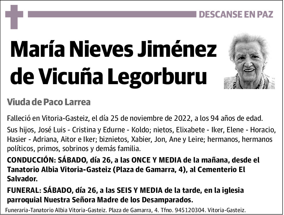 María Nieves Jiménez de Vicuña Legorburu