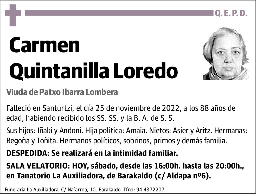 Carmen Quintanilla Loredo