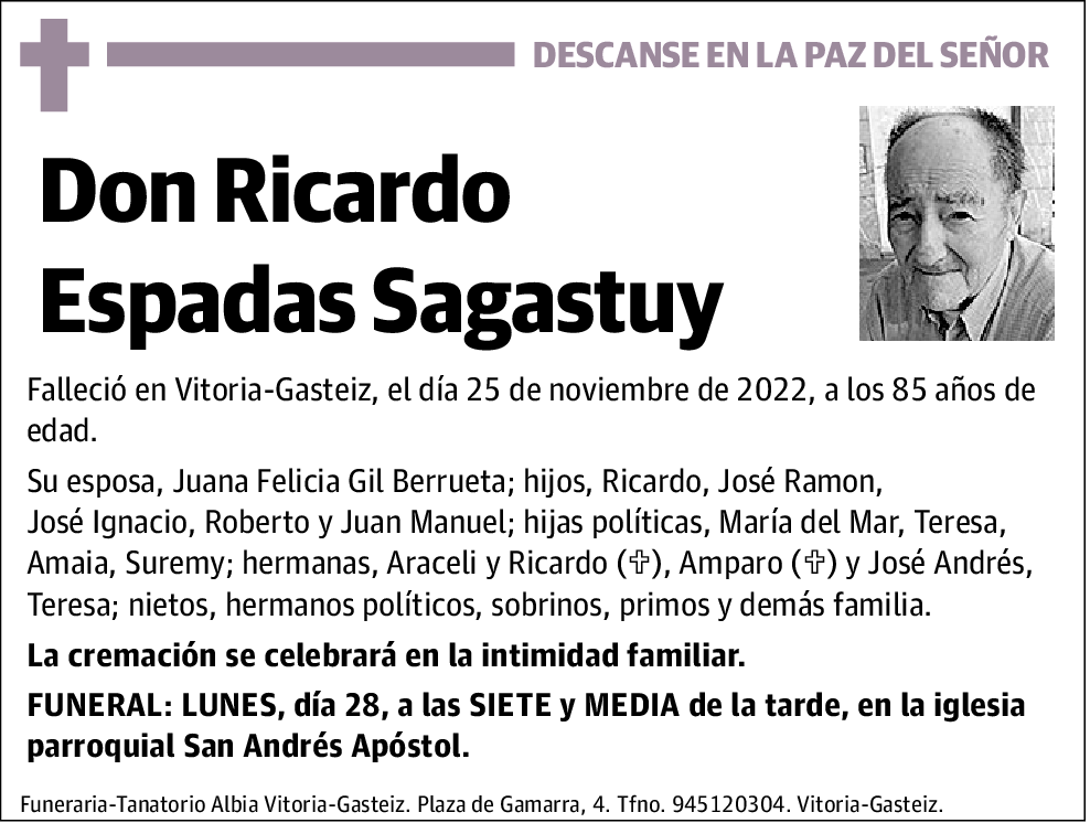 Ricardo Espadas Sagastuy