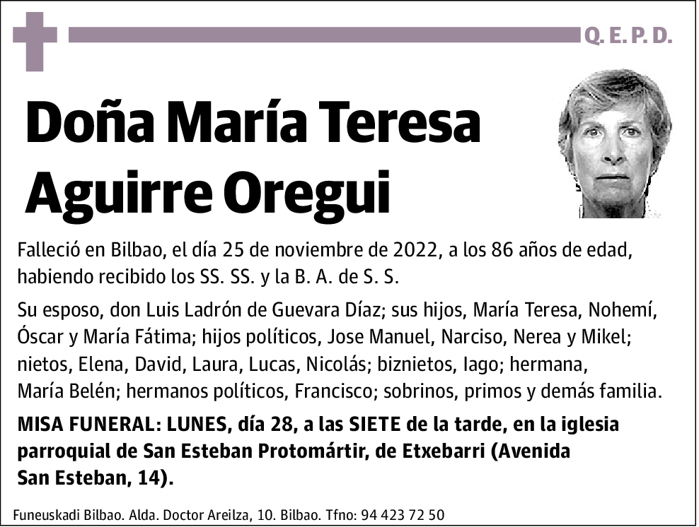 María Teresa Aguirre Oregui