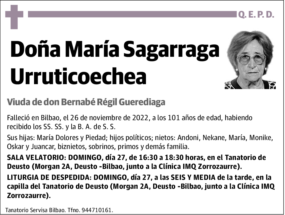 María Sagarraga Urruticoechea