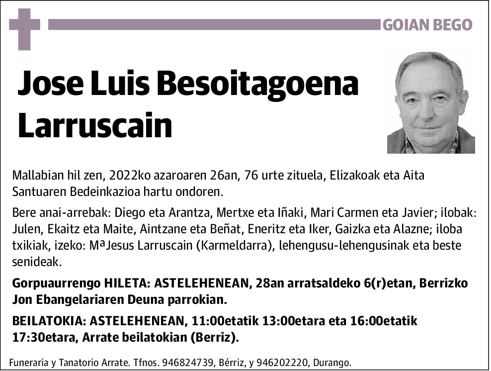 Jose Luis Besoitagoena Larruscain