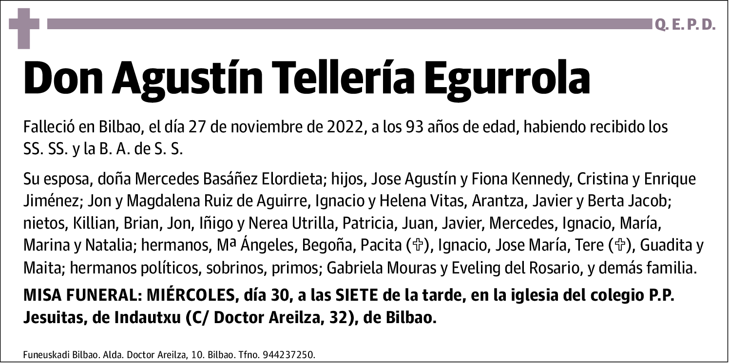 Agustín Tellería Egurrola