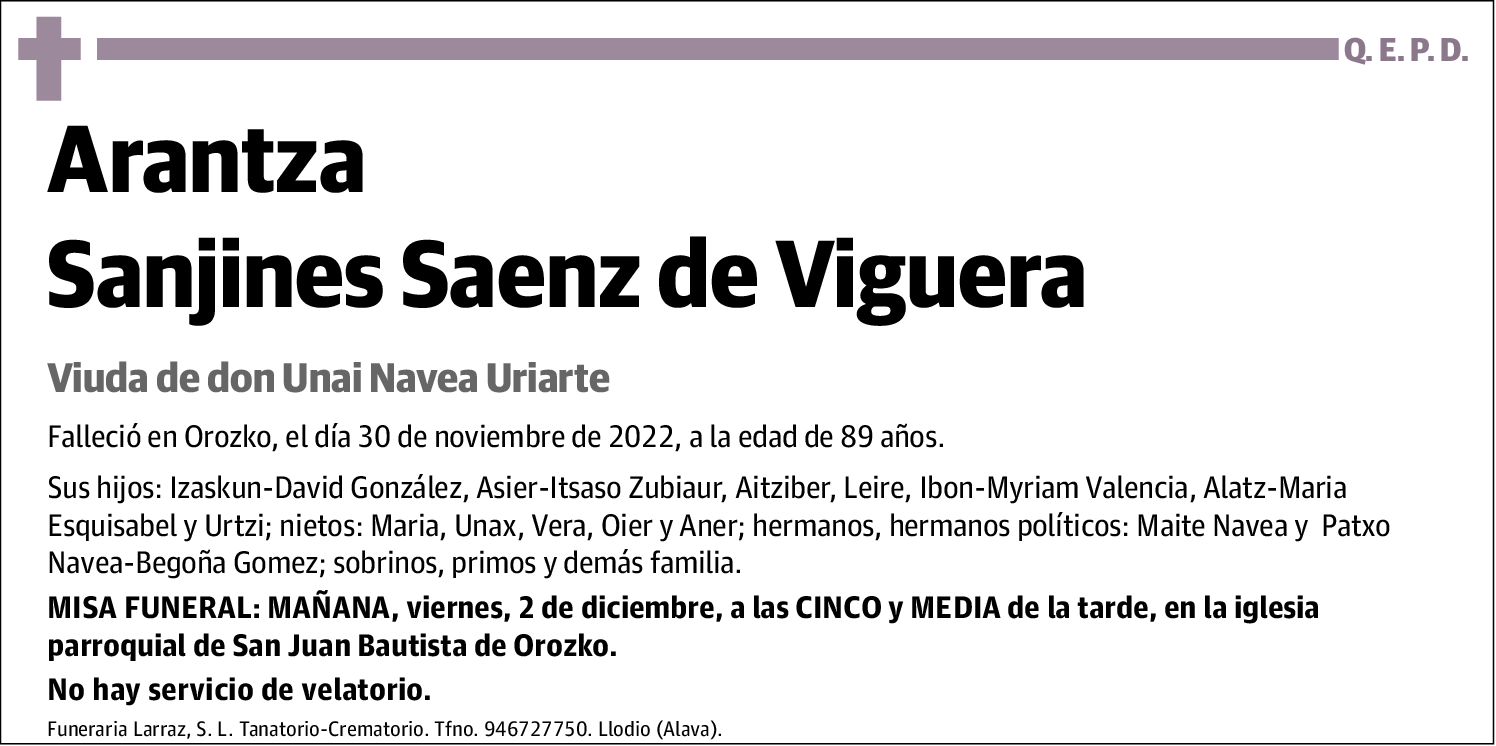 Arantza Sanjines Saenz de Viguera