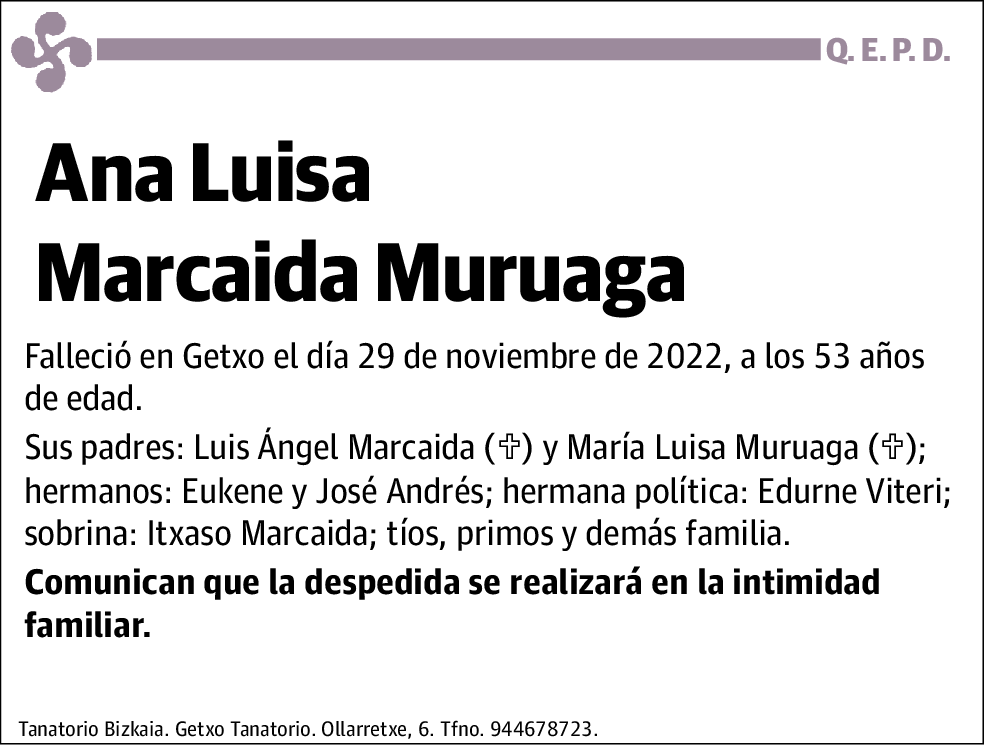 Ana Luisa Marcaida Muruaga