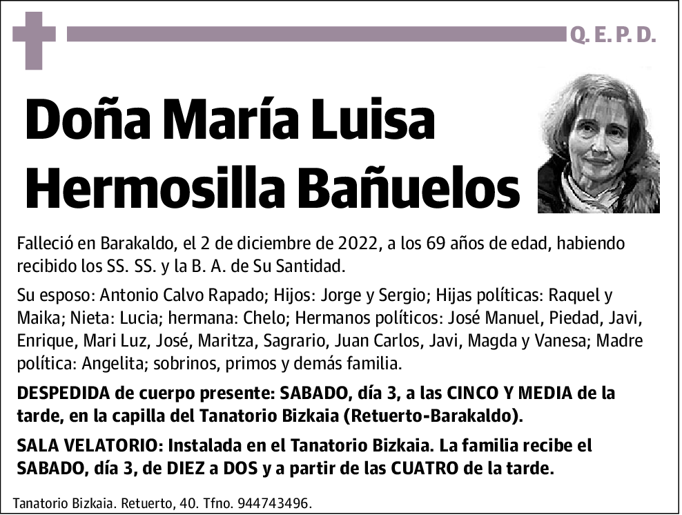 María Luisa Hermosilla Bañuelos