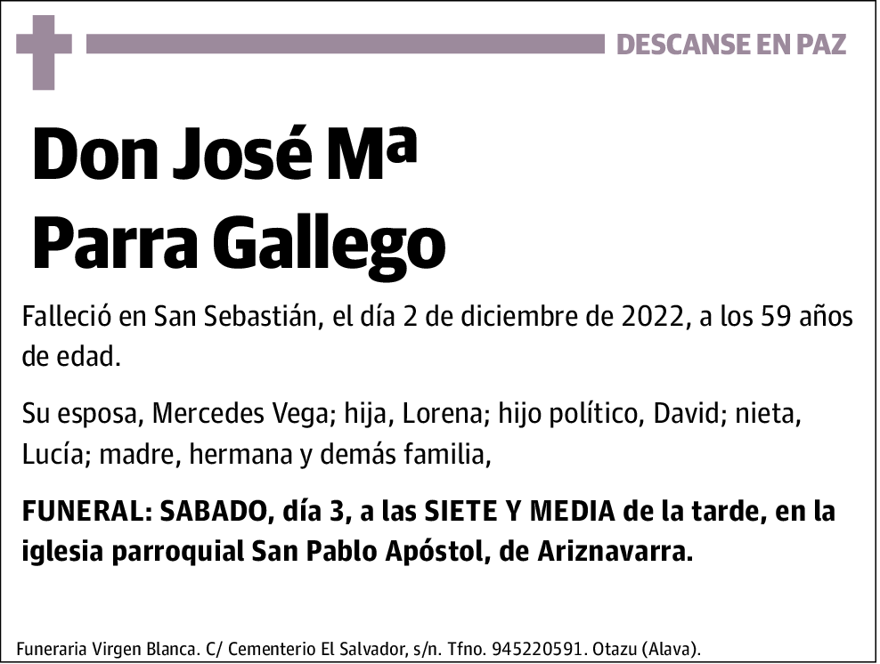 José Mª Parra Gallego