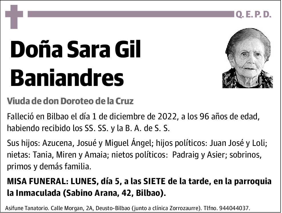 Sara Gil Baniandres