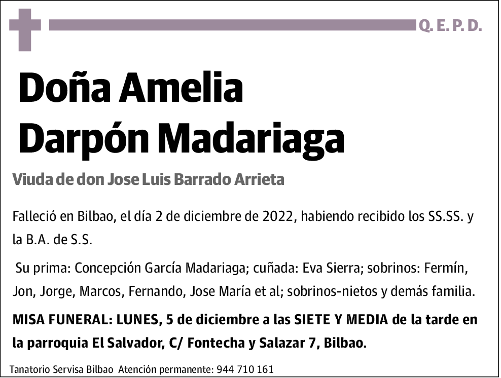 Amelia Darpón Madariaga