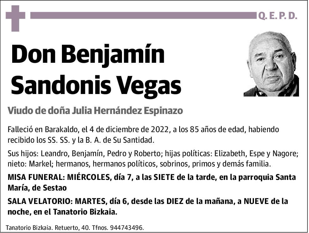 Benjamín Sandonis Vegas