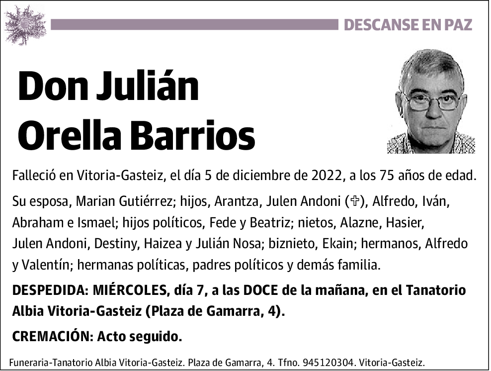 Julián Orella Barrios