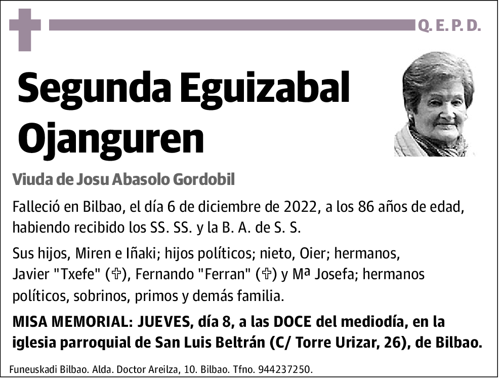 Segunda Eguizabal Ojanguren