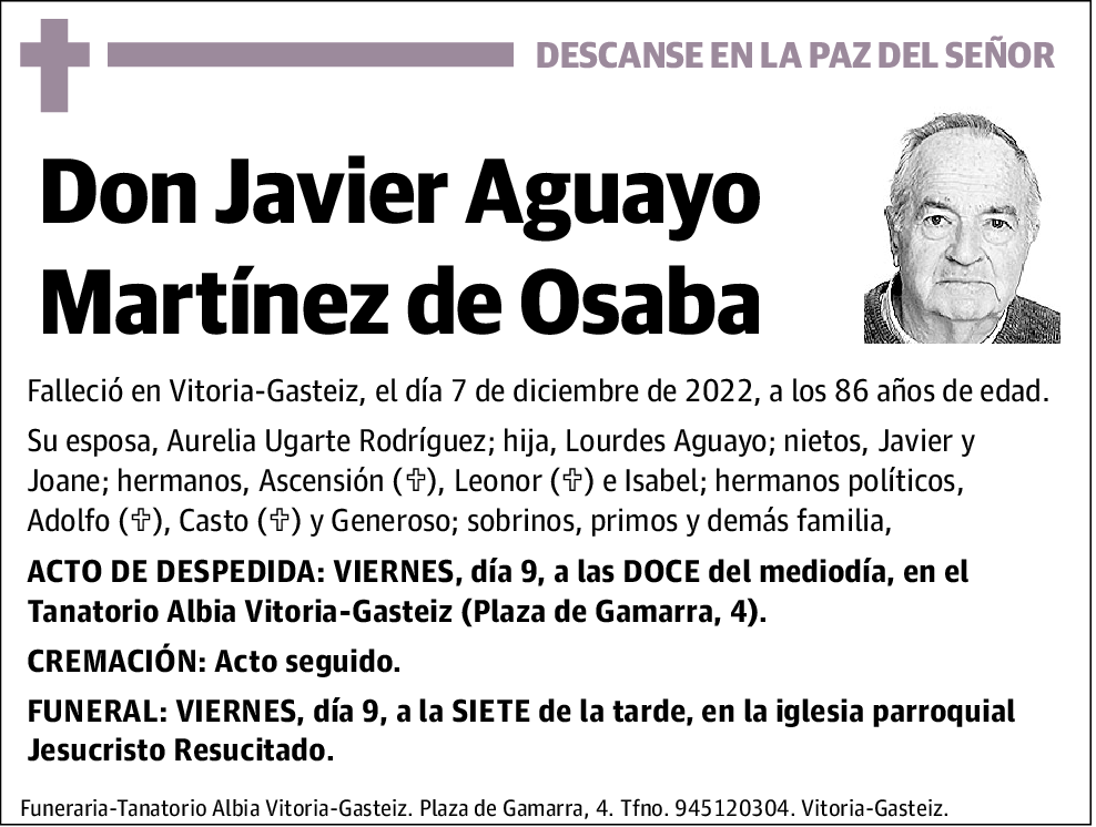 Javier Aguayo Martínez De Osaba