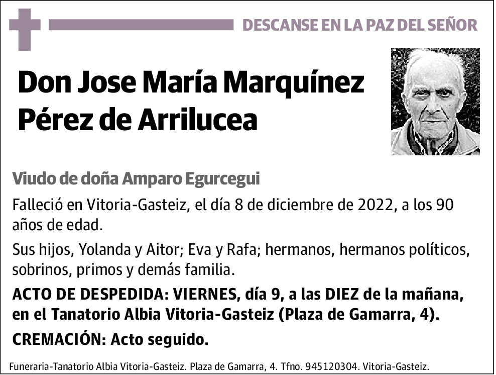 Jose María Marquínex Pérez de Arrilucea
